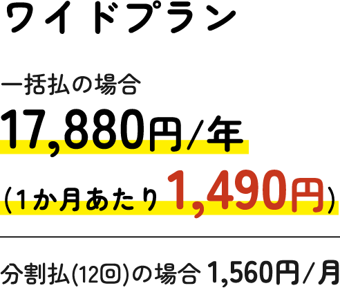 ワイドプラン